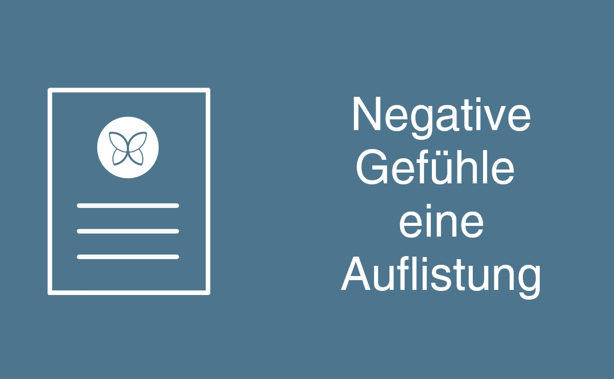 Negative Gefühle